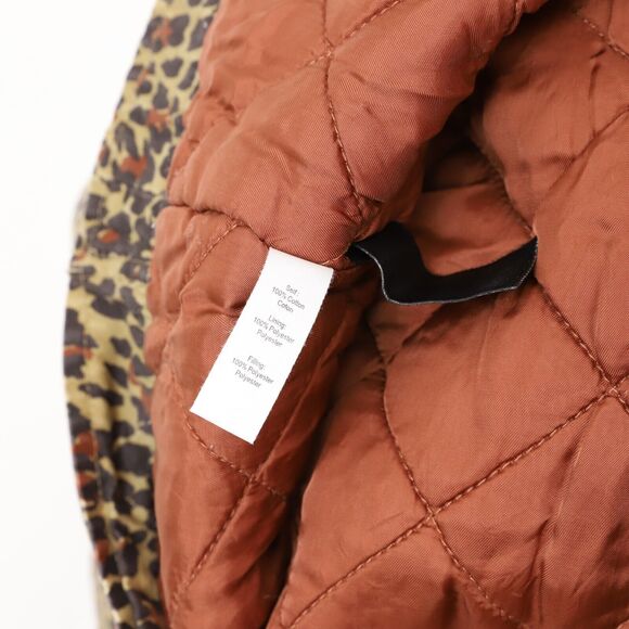 MARISSA WEBB Ellery Print Anorak Jacket Coat XS Filling Lined Leopard Brown B26 - Picture 6 of 7